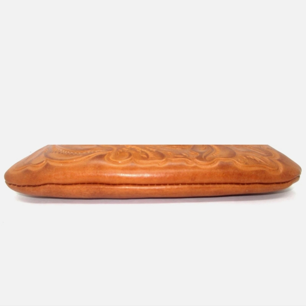 PATRICIA NASH Cassini Clutch/Wristlet Tooled Leather Gold NWT - Picture 5 of 10